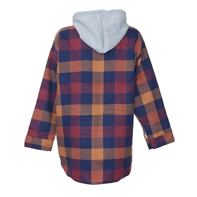 پالتو زنانه مدل چهارخونه داخل خز 8709