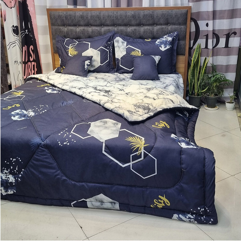 سرویس روتختی مدل نخ کتان 2 نفره 6 تکه