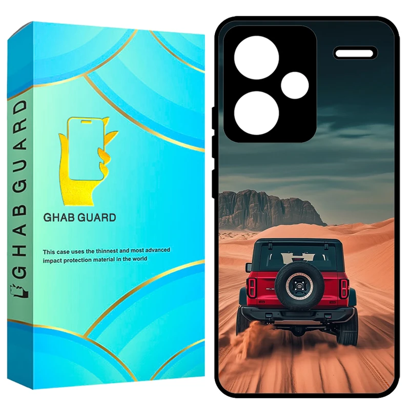 کاور قاب گارد طرح ماشین مدل GCHPN13PL مناسب برای گوشی موبایل شیائومی Redmi Note 13 Pro Plus