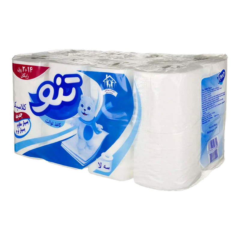 دستمال توالت تنو مدل 3X16 مجموعه 3 عددی