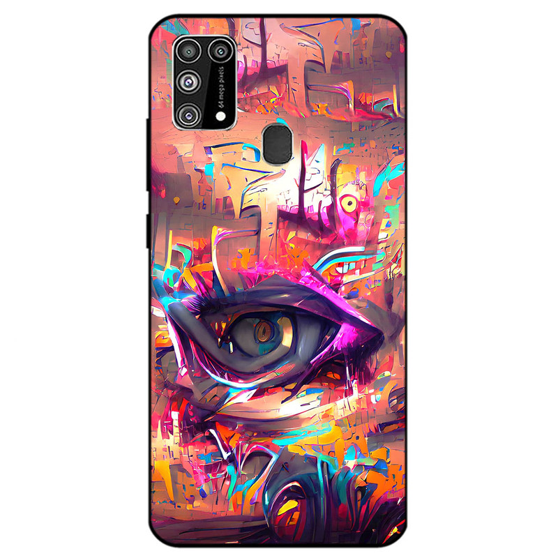 کاور مگافون طرح چشم مدل 2823 مناسب برای گوشی موبایل سامسونگ Galaxy M31         