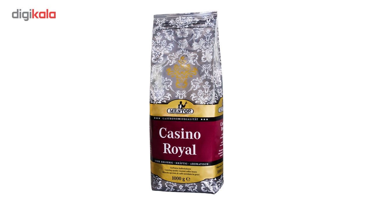 خرید اینترنتی با تخفیف ویژه بسته دانه قهوه منتور مدل Casino Royal مقدار 1000 گرم