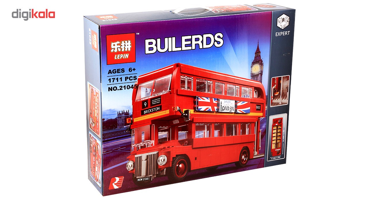 ساختنی لپین اتوبوس قرمز لندن مدل London Red Buss