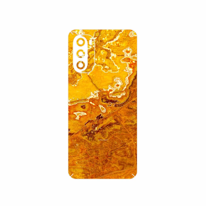 برچسب پوششی ماهوت مدل Gold Marble مناسب برای گوشی موبایل موتورولا Moto G52