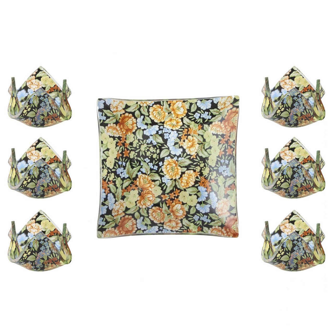 مجموعه ظروف هفت‌ سین شیشه ای گالری سیلیس کد 180064