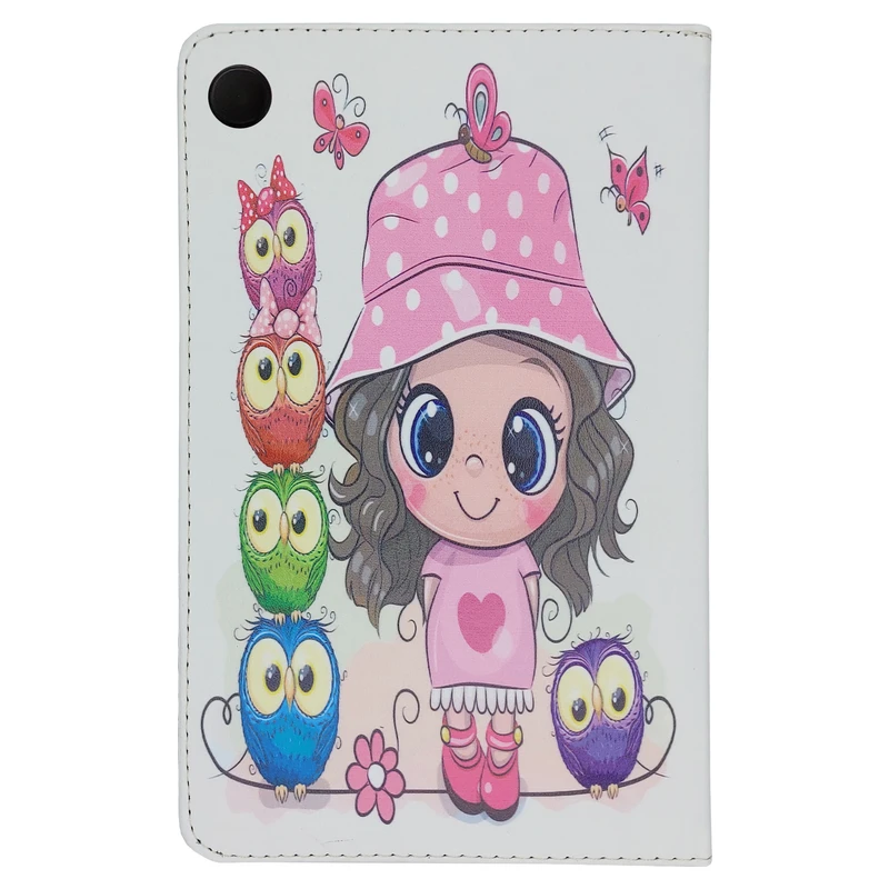 کیف کلاسوری مدل دختر فانتزی و بچه جغد کد G-123 مناسب برای تبلت سامسونگ Galaxy Tab A9 / X115