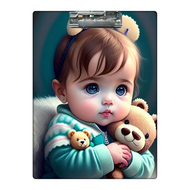 تخته شاسی طرح نی نی خرسی و خرسش کد 4270713 سایز A4