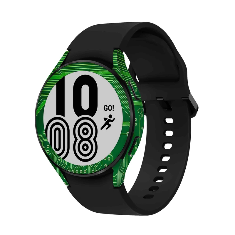  برچسب ماهوت طرح Green-Printed-Circuit-Board مناسب برای ساعت هوشمند سامسونگ Watch4 44mm