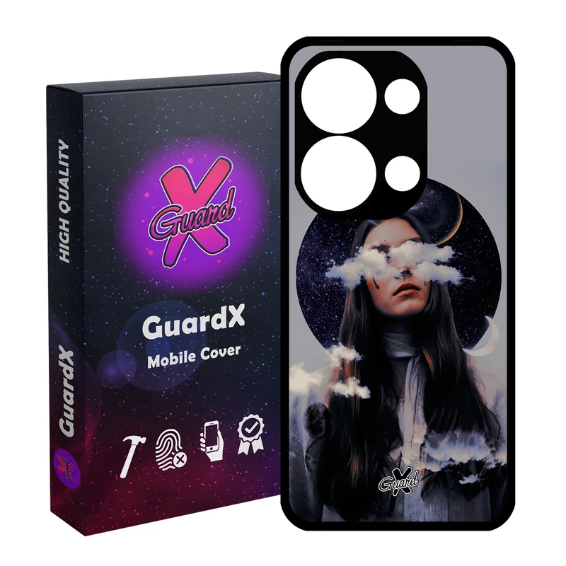 کاور گارد ایکس طرح Girl مدل Glass10011 مناسب برای گوشی موبایل شیائومی Redmi Note 13 Pro 4G / Poco M6 Pro 4G