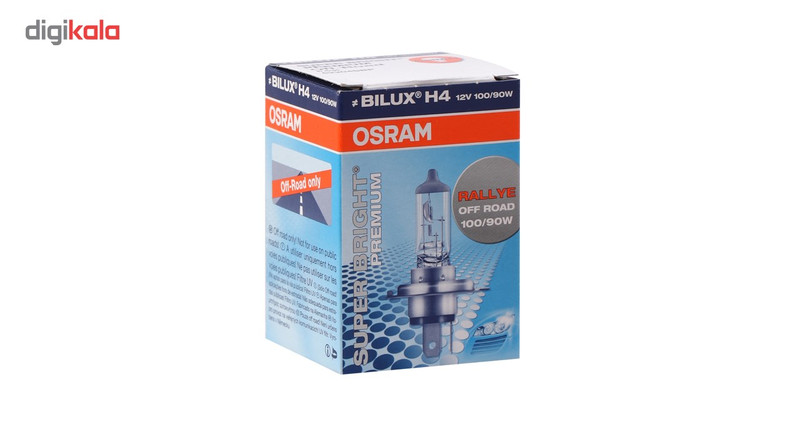 لامپ خودرو اسرام مدل H4 12V 100/90W Super Bright Premium 62204SBP