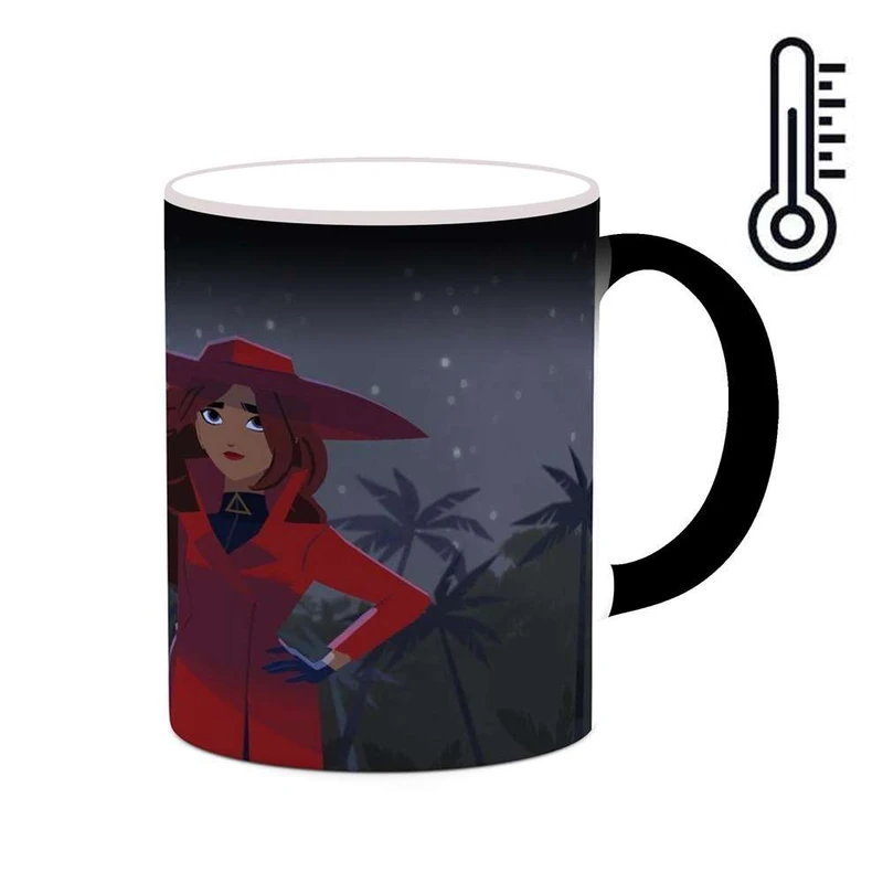 ماگ حرارتی کاکتی مدل کارتون Carmen Sandiego کد mgh22359