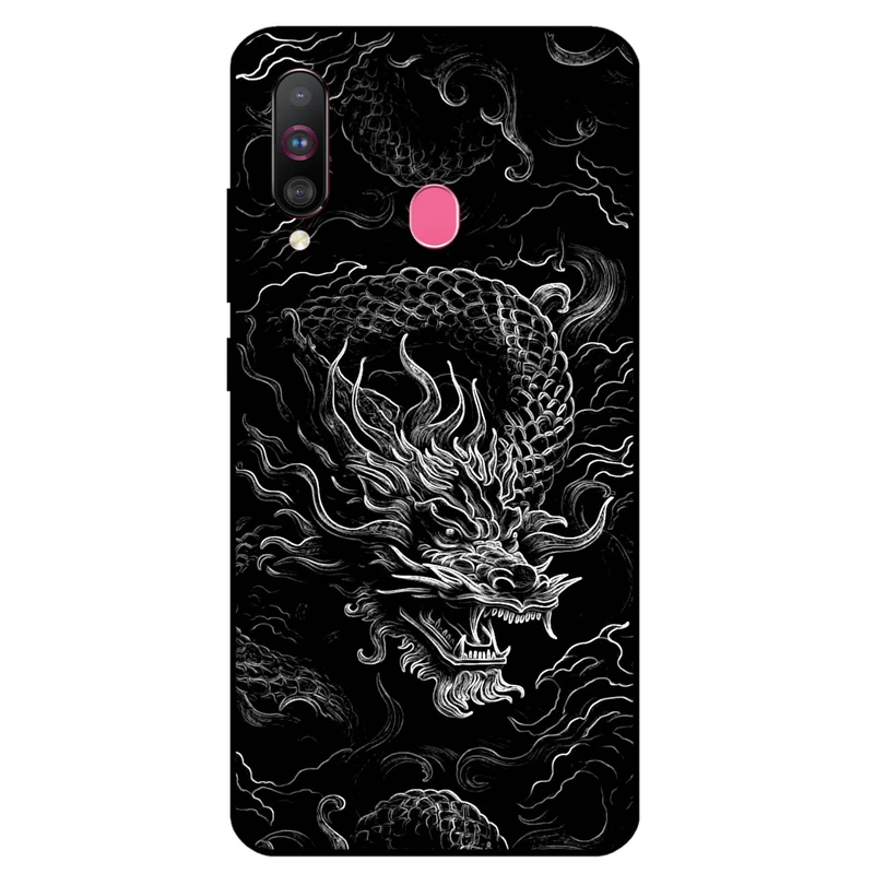 کاور مگافون طرح اژدها مدل 1897 مناسب برای گوشی موبایل سامسونگ Galaxy M30 / A40 S         