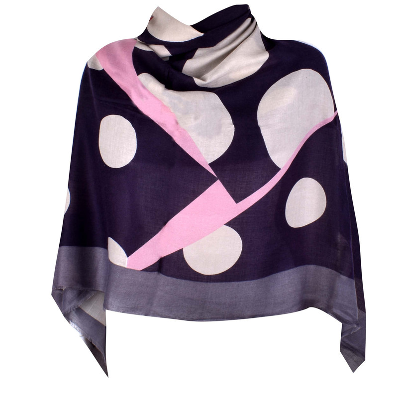 روسری زنانه مدل خال خالی