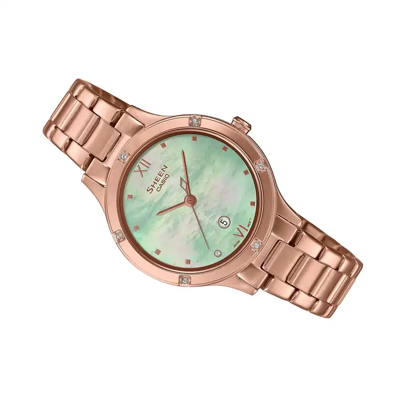 ساعت مچی عقربه ای زنانه کاسیو مدل SHE-4546PG-3AUDF