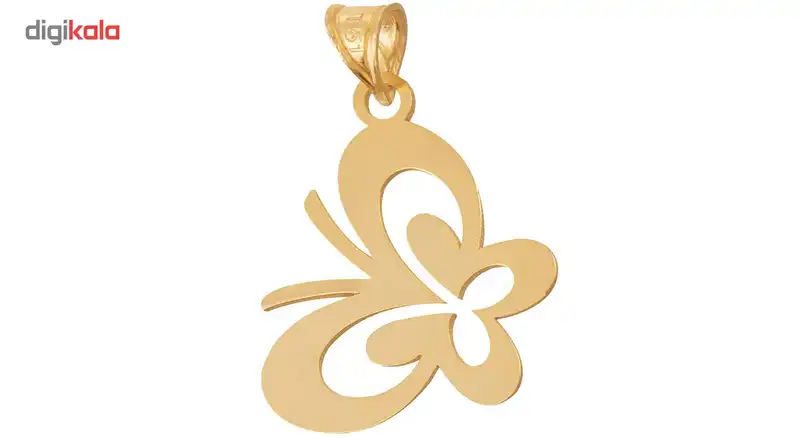 آویز گردنبند طلا 18 عیار رزا مدل N018