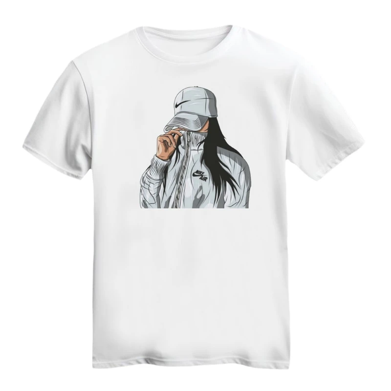 تی شرت آستین کوتاه زنانه مدل دختر کلاهدار