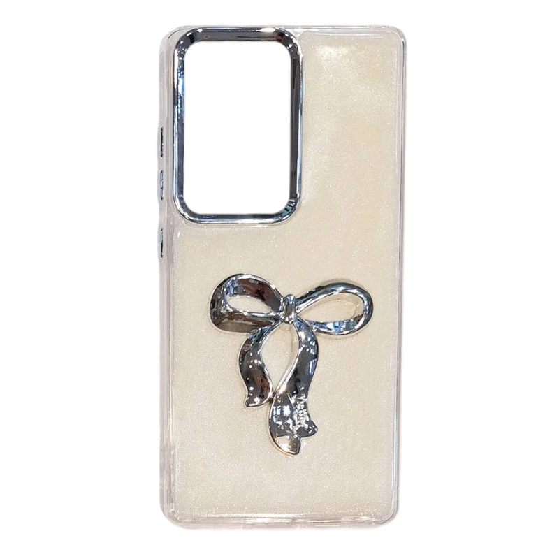 کاور طرح پاپیون کرومی مناسب برای گوشی موبایل سامسونگ Galaxy S25 ULTRA