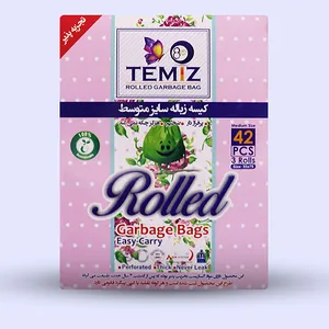 کیسه زباله تمیز8.5 مدل medium کد 29 بسته 42 عددی