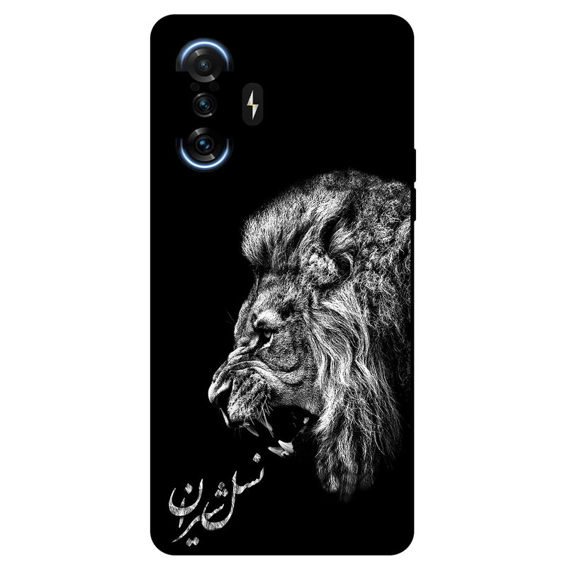 کاور مگافون طرح شیر مدل 1866 مناسب برای گوشی موبایل شیائومی Redmi K40 Gaming