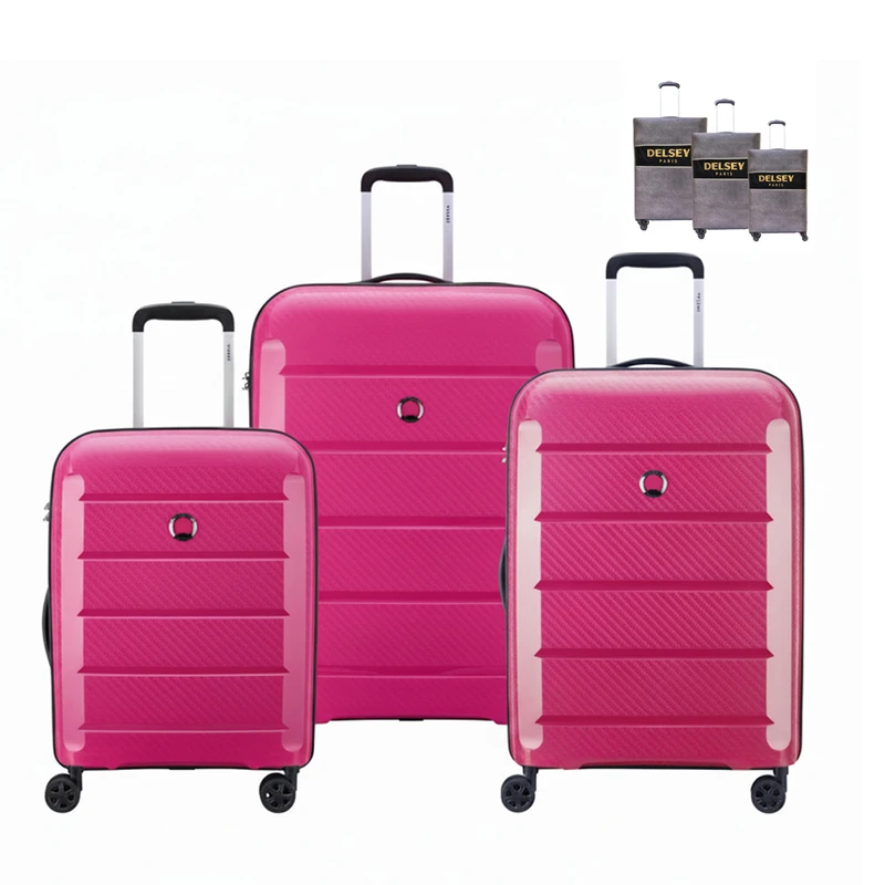 عکس شماره 31 : ست سه عددی چمدان دلسی مدل binalong به همراه سه عدد کاور