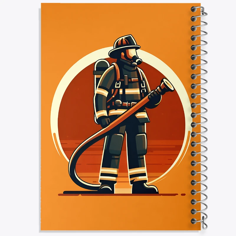 دفتر مشق 50 برگ خندالو طرح آتش نشان کد F8004