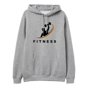 هودی مردانه مدل GYM کد L28 رنگ طوسی