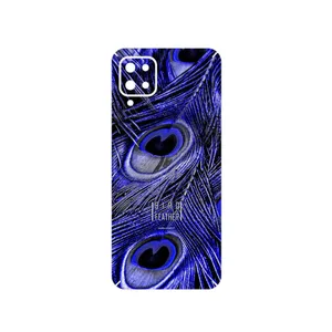 MAHOOT Purple Feather Cover Sticker for Samsung Galaxy A12 Nacho