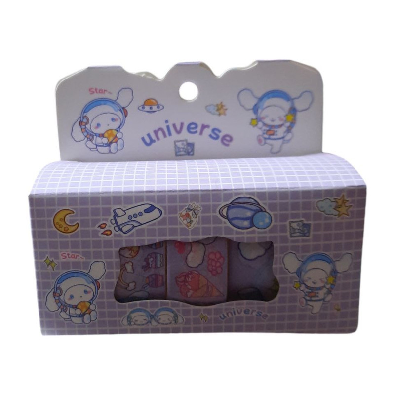 چسب نواری مدل واشی طرح ملودی سانریو بسته 4عددی