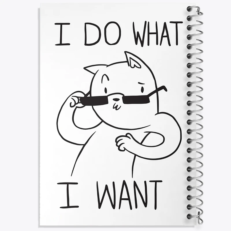 دفتر نت موسیقی 50 برگ خندالو مدل گربه کیوت کد F2531