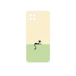 MAHOOT Minimal Internet Cat Icon Cover Sticker for Samsung Galaxy M32