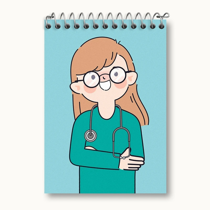 دفتر یادداشت 50 برگ خندالو مدل پزشک و پرستار کد 31025