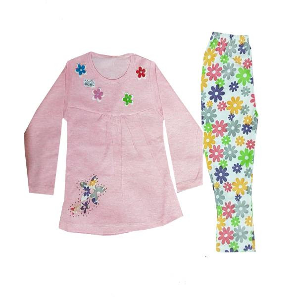 ست تونیک و شلوار دخترانه مدل 253698