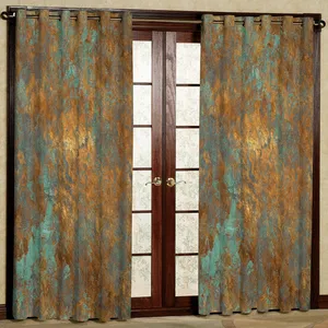 پرده مدل طلاکوب هازان پانچی کد 2066 سایز 140x200 سانتی متر