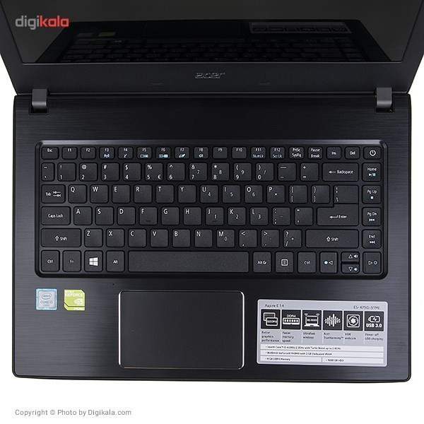 لپ تاپ 14 اینچی ایسر مدل Aspire E5-475G-301U 3