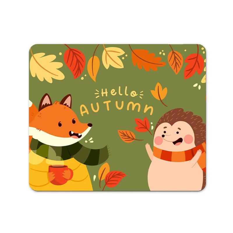 ماوس پد پاد آفرین مدل فصل پاییز طرح فانتزی کارتونی کد P118 سایز 19*24 سانتی متر