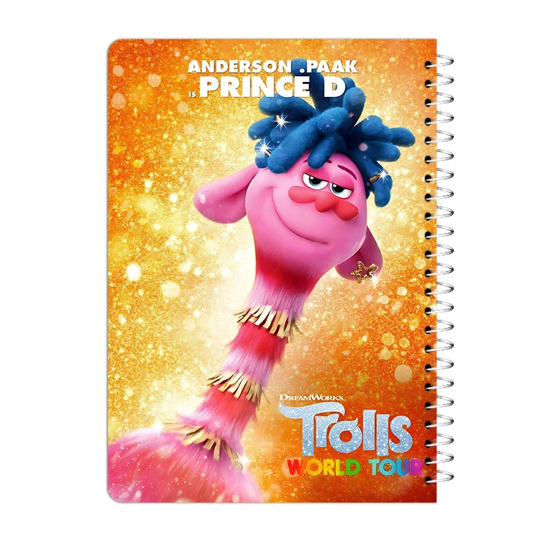 دفتر مشق 80 برگ آی چاپ مدل ترول ها طرح پرنس دی کد 389