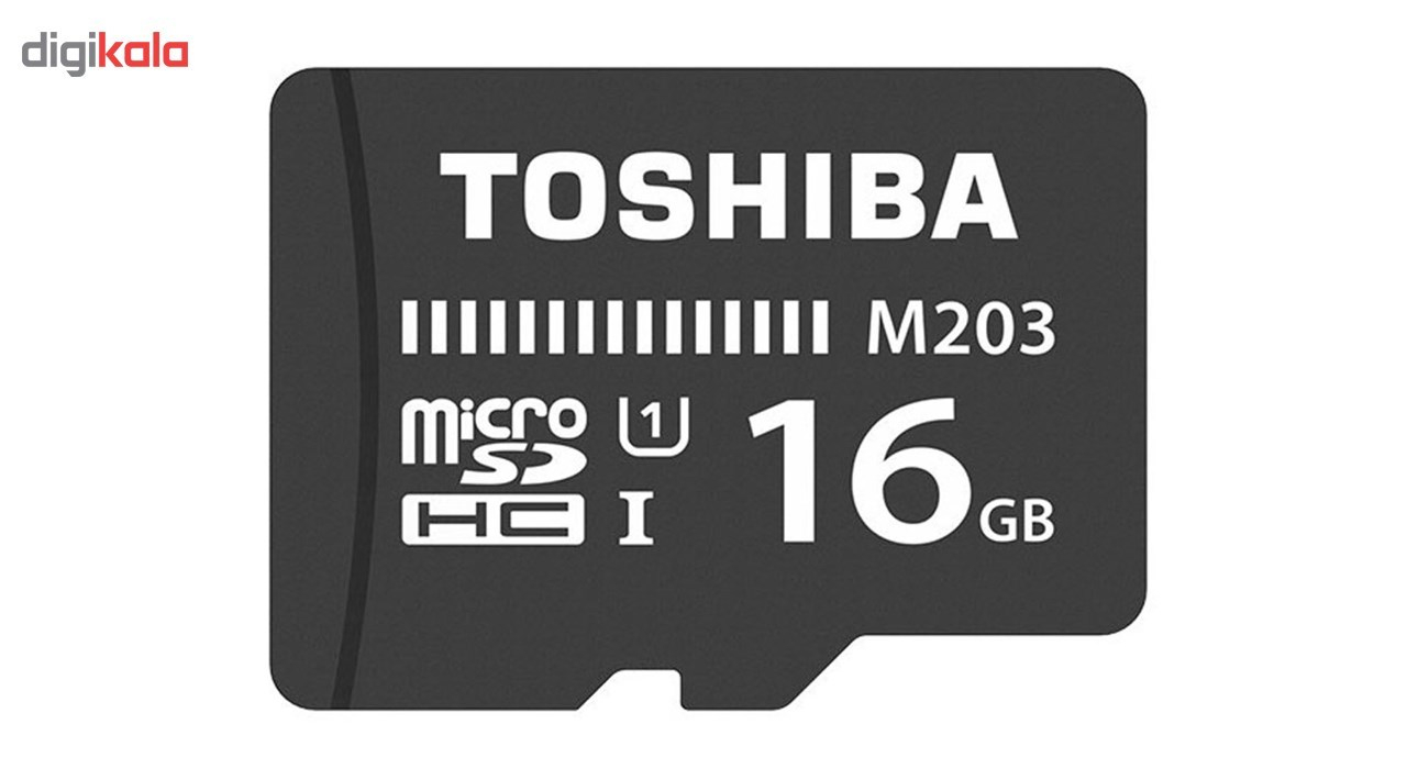 کارت حافظه microSDHC توشیبا مدل M203 کلاس 10 استاندارد UHS-I سرعت 100MBps ظرفیت 16 گیگابایت