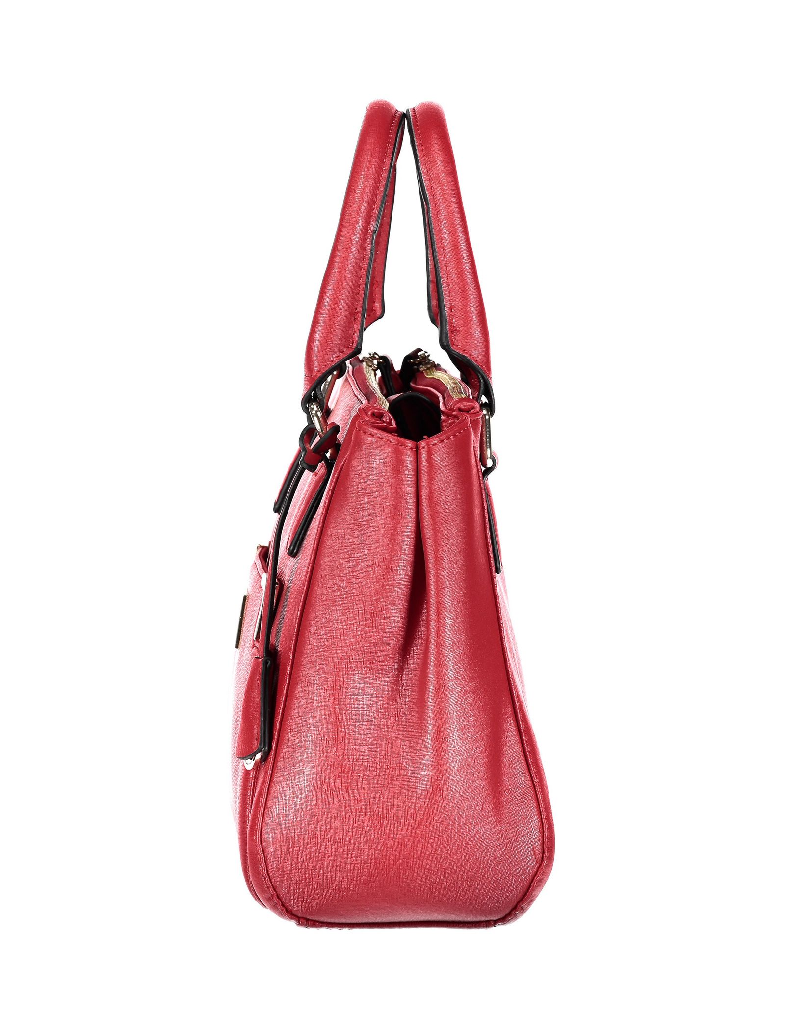 کیف دستی روزمره زنانه - کالکشن تک سایز - قرمز براق  - 5
