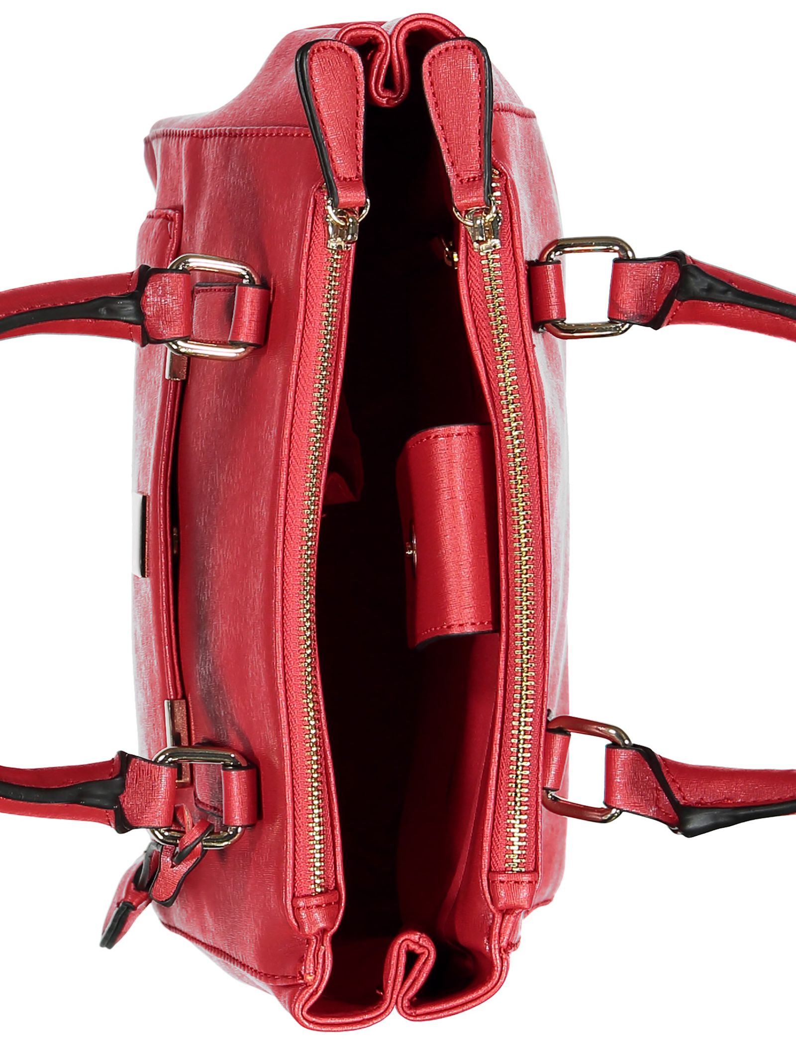 کیف دستی روزمره زنانه - کالکشن تک سایز - قرمز براق  - 7