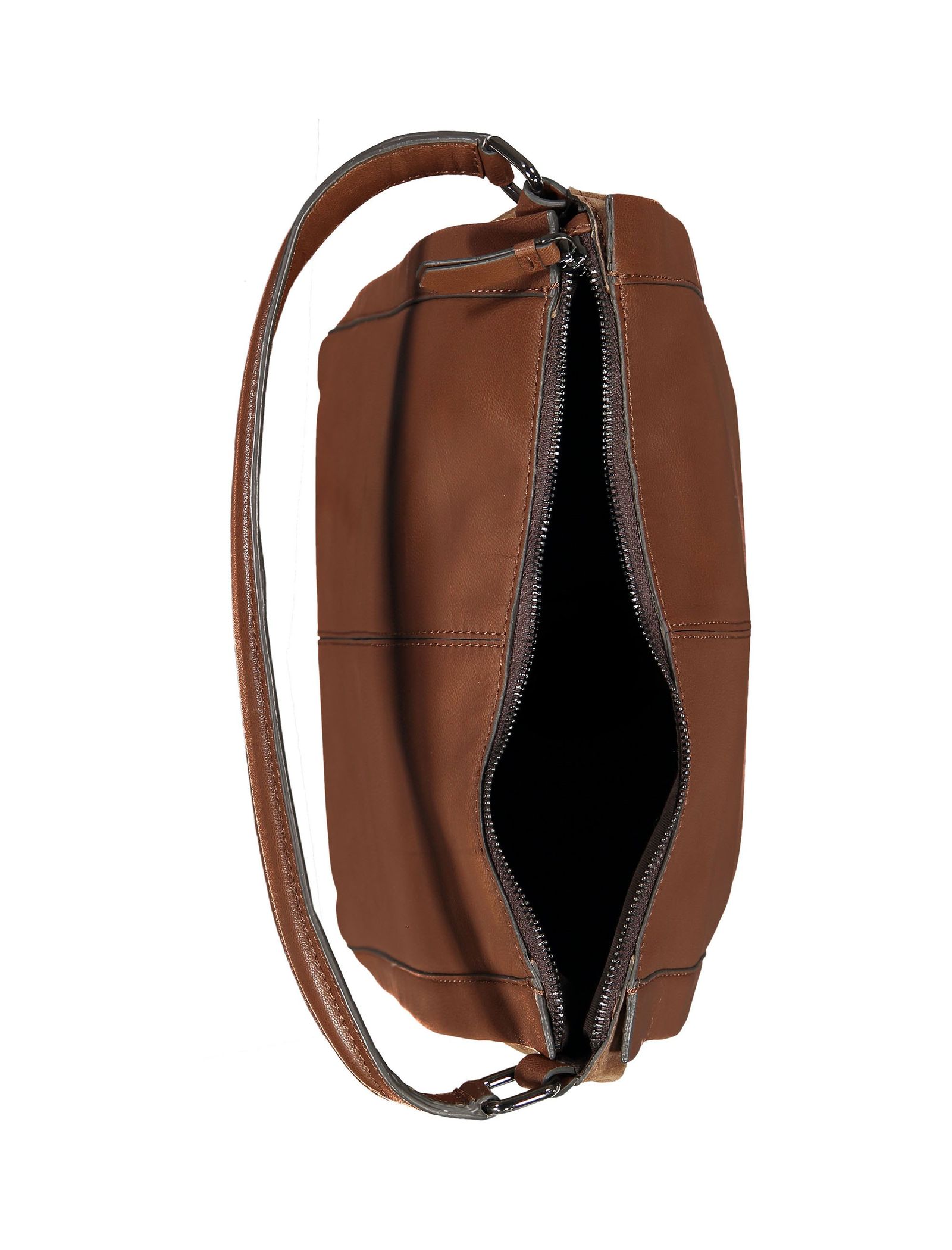 کیف دوشی چرمی زنانه - باتا - قهوه اي روشن - 6