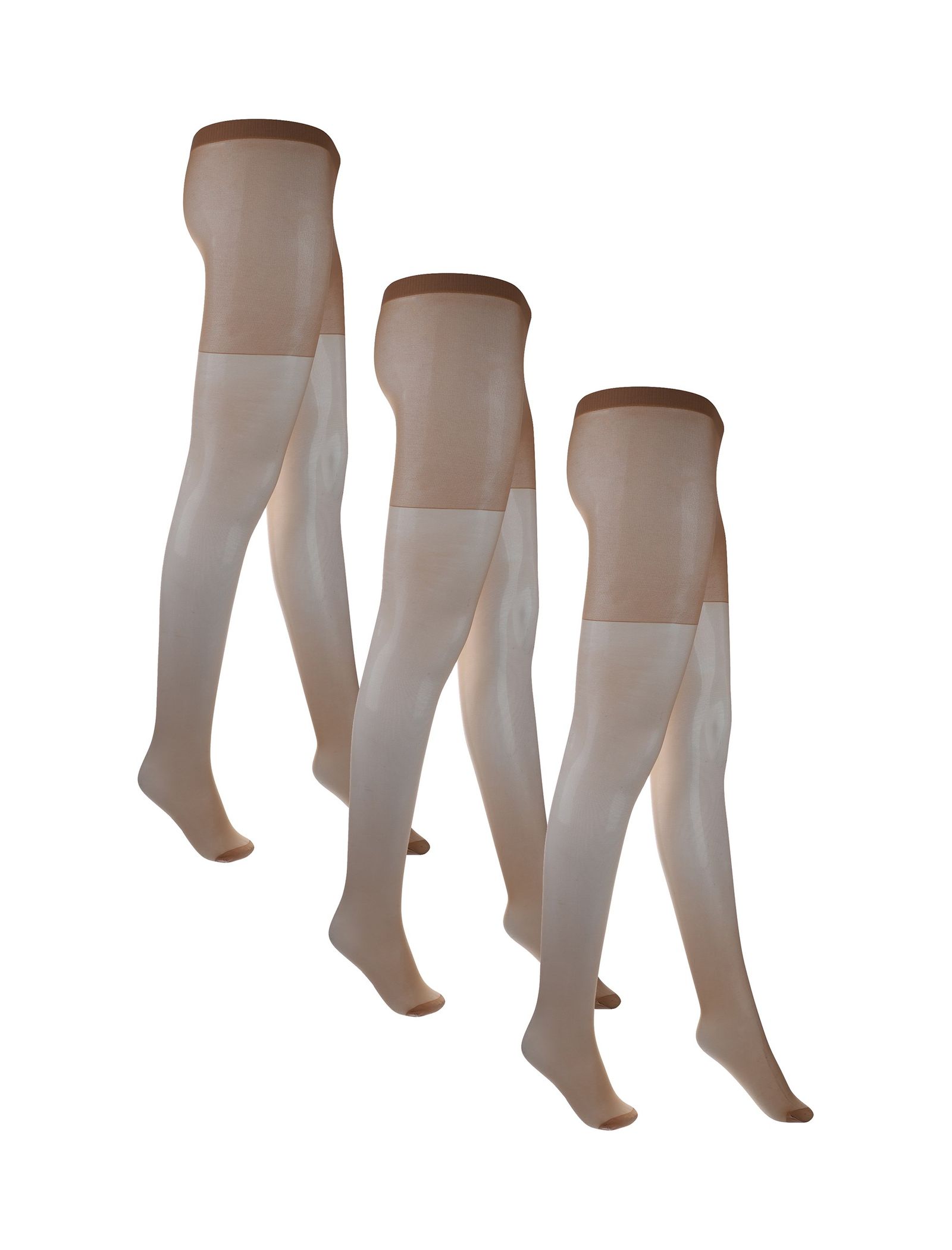 جوراب شلواری شفاف زنانه بسته 3 عددی - دبنهامز - رنگ پا - 1