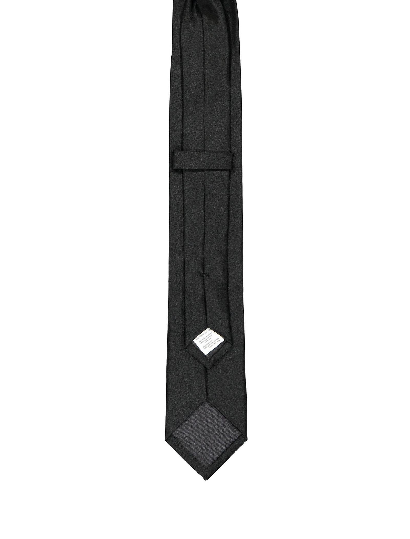 کراوات ابریشمی ساده مردانه - سلیو تک سایز - مشکي - 3