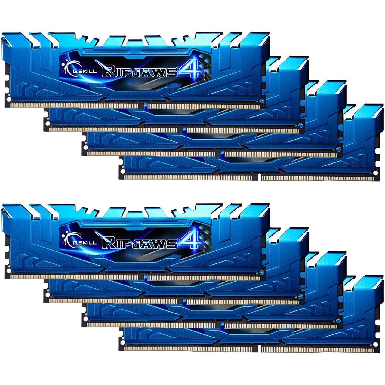 رم دسکتاپ DDR4 چهار کاناله 3000 مگاهرتز CL15 جی اسکیل مدل Ripjaws 4 ظرفیت 32 گیگابایت