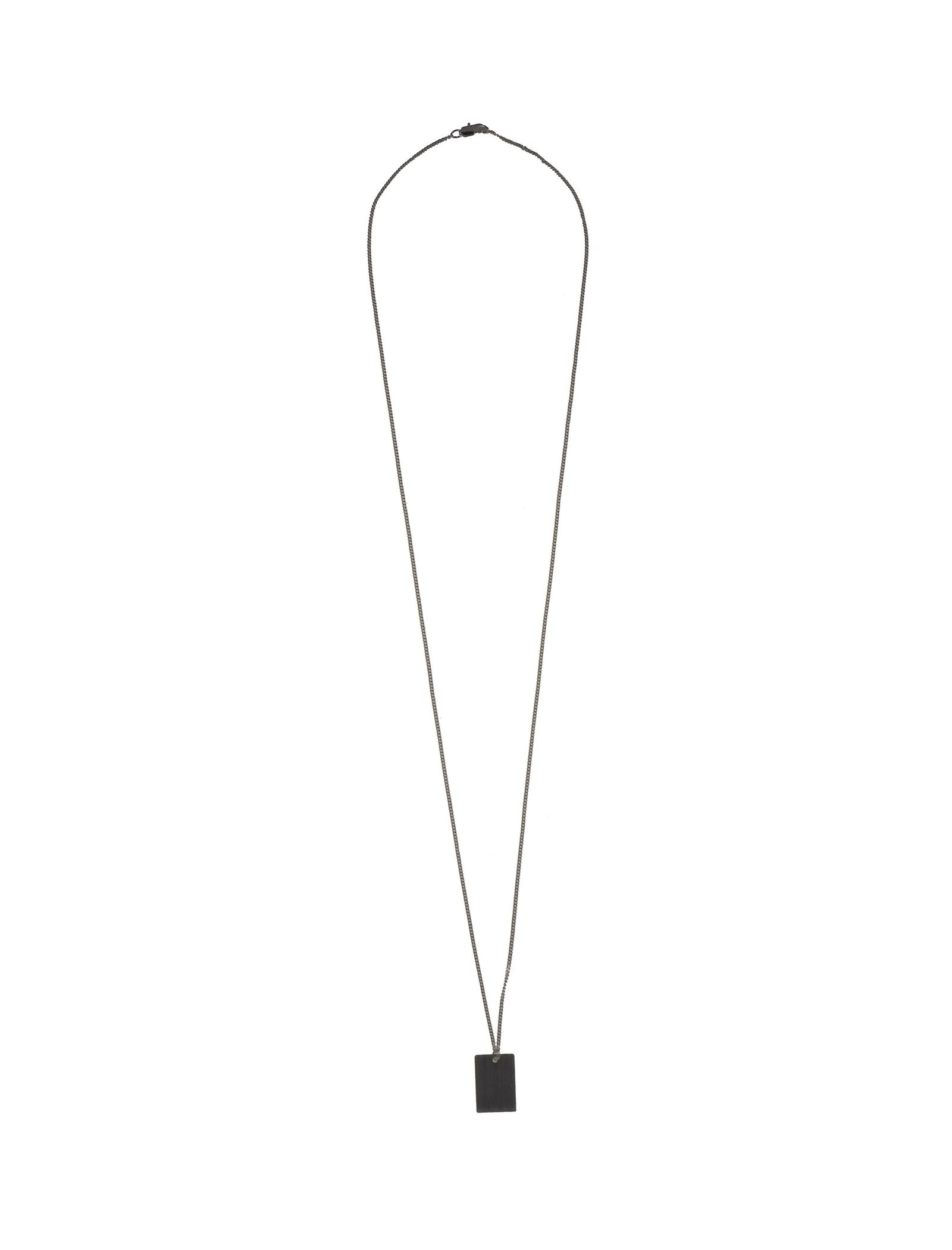 گردنبند برنجی آویز زنانه - پی سز سایز 95A - نقره اي - 2