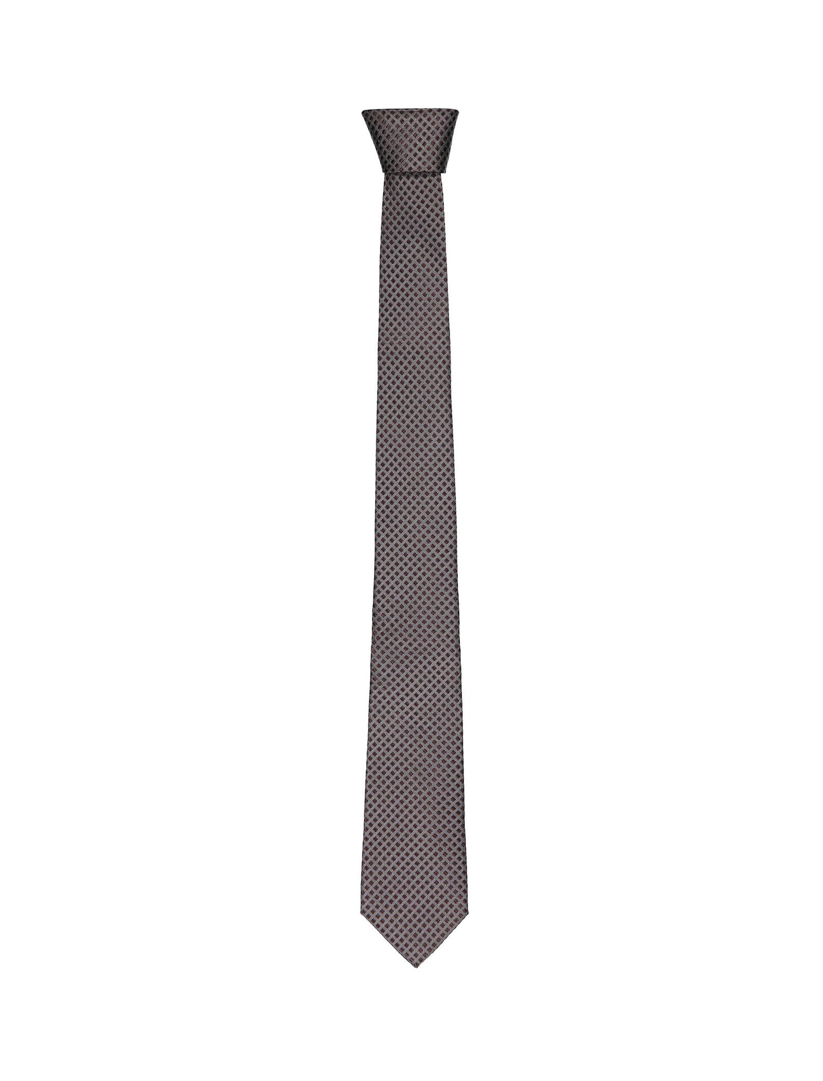 کراوات ابریشم مردانه - مانگو - قهوه اي - 1