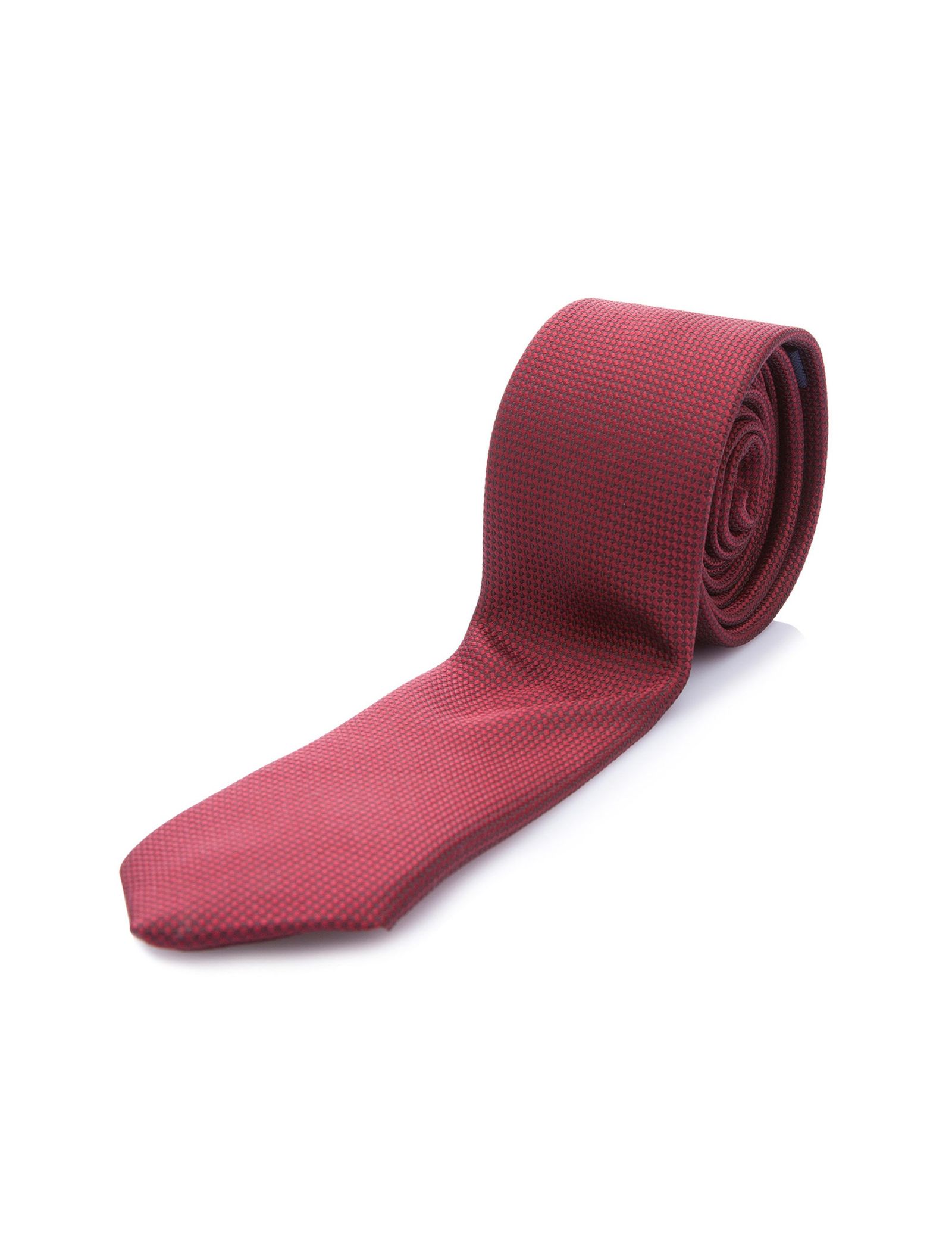 کراوات طرح دار مردانه - دفکتو - زرشکي - 3