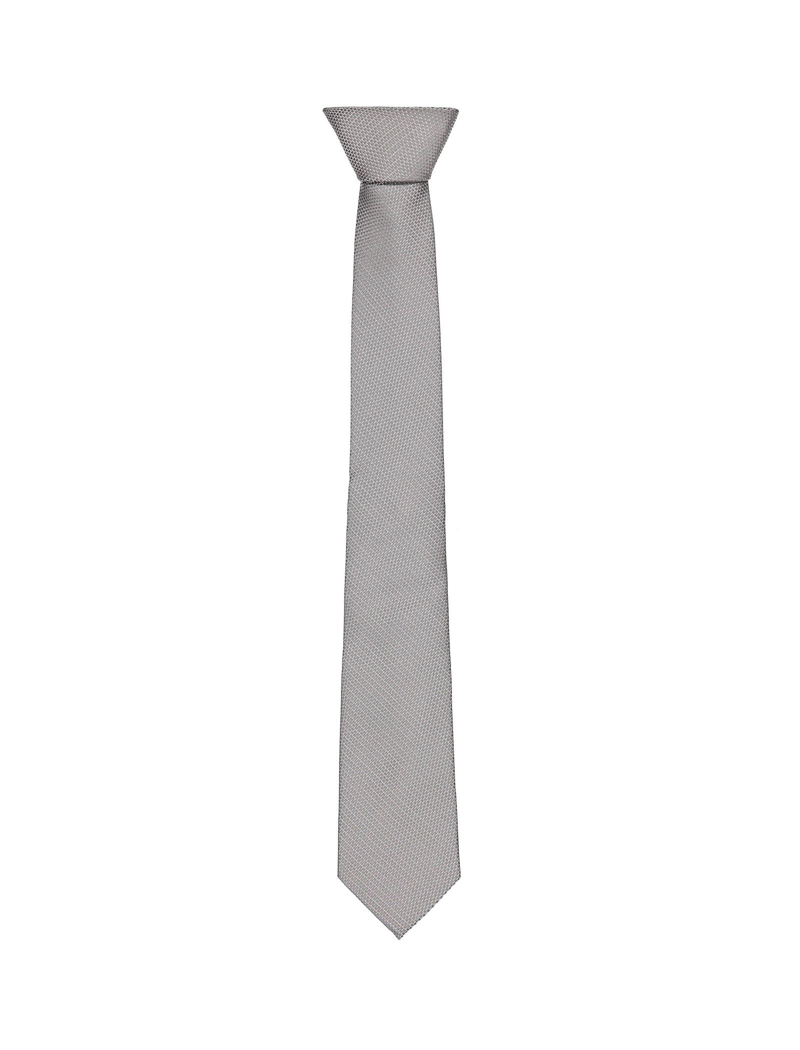 کراوات طرحدار مردانه - مانگو - طوسي - 1