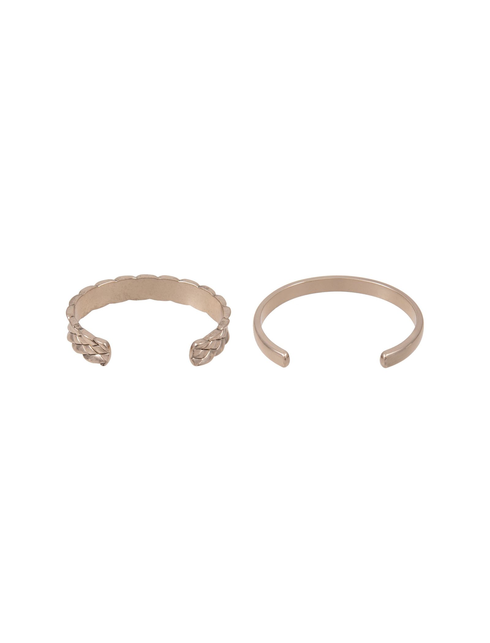 دستبند زنانه بسته 2 عددی - مانگو - طلايي - 1