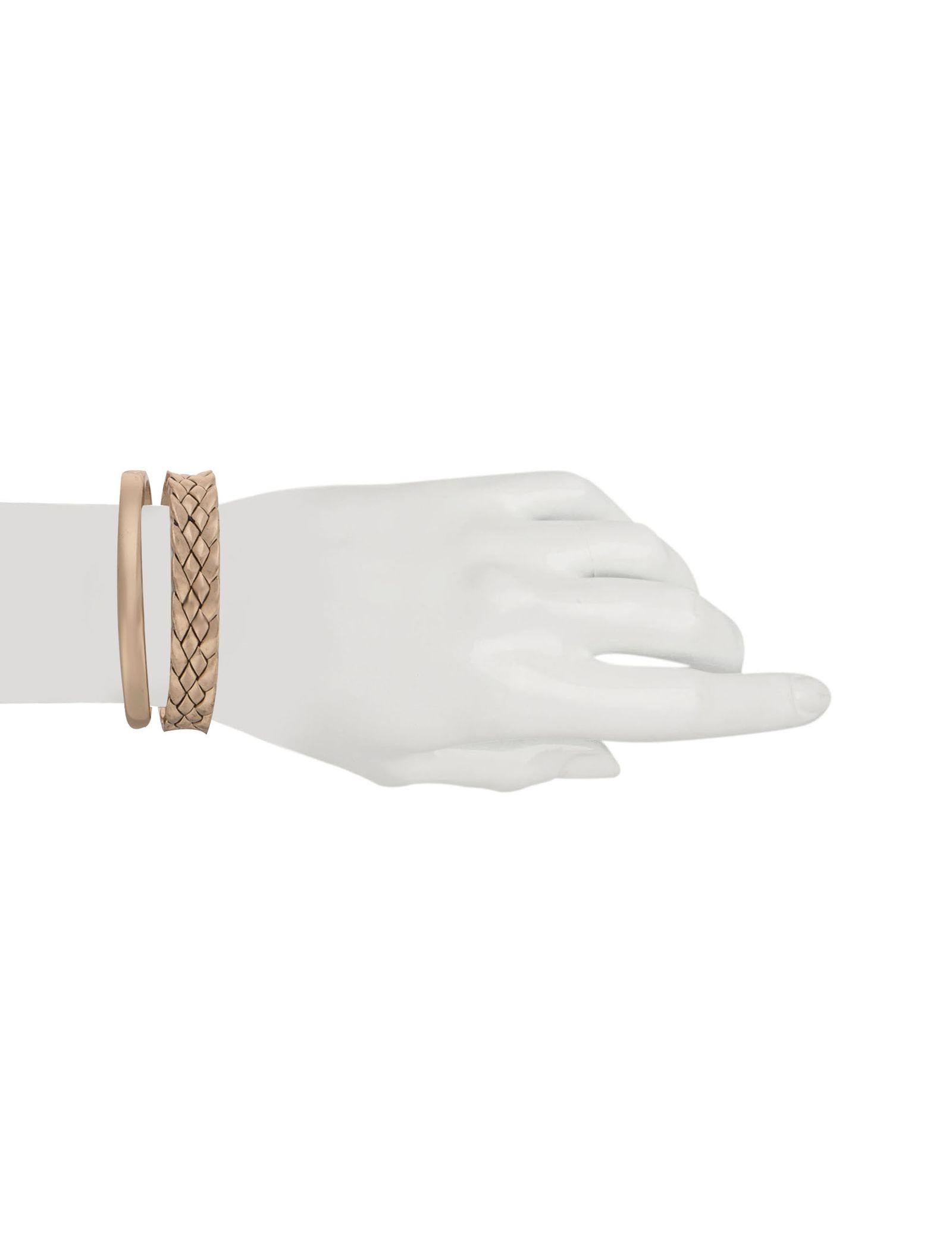 دستبند زنانه بسته 2 عددی - مانگو - طلايي - 12