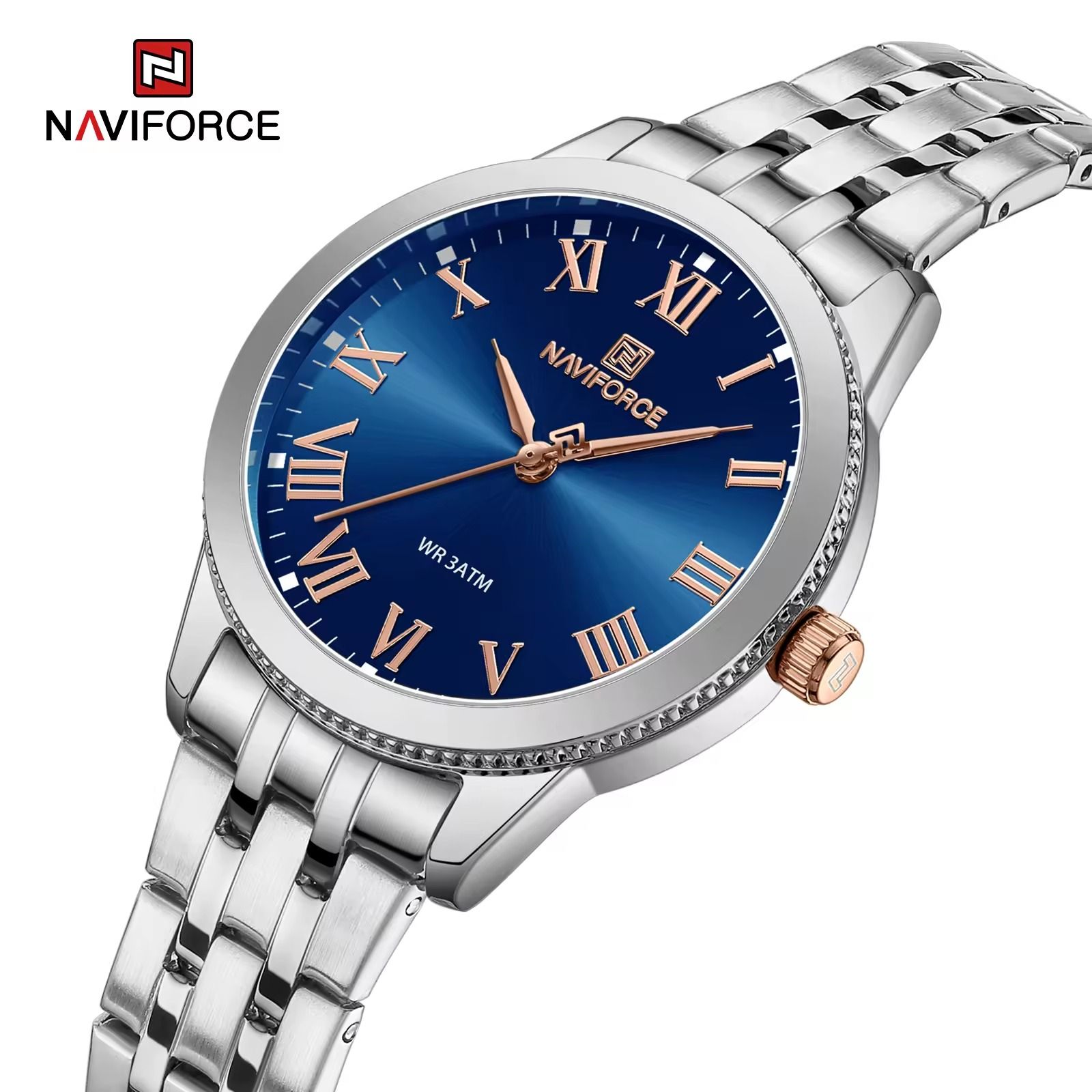 ساعت مچی عقربه ای زنانه نیوی فورس مدل NF5032SDBES -  - 2